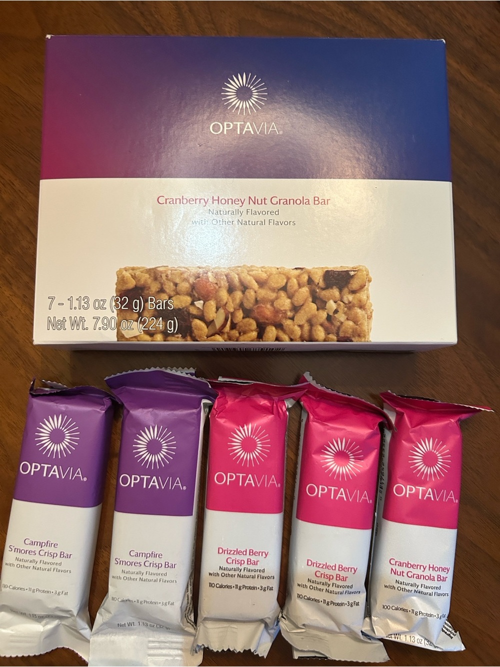 OPTAVIA Cranberry Honey Nut Granola Bars and Variety